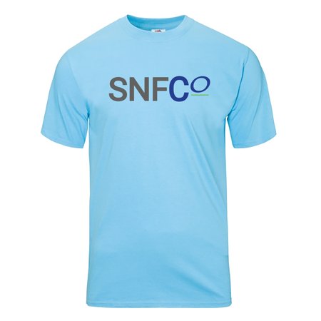 SNFCo sky blue tee